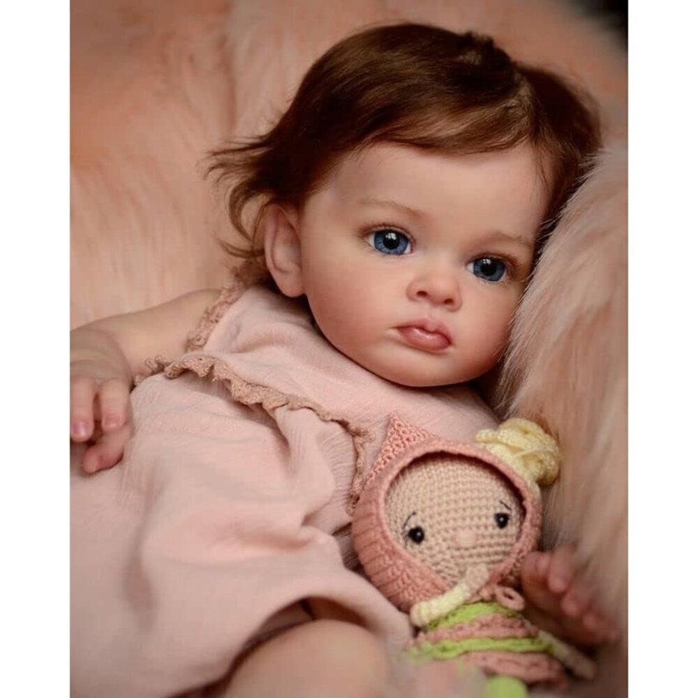 ❤️ 24 inch Baby Girl Doll Silicone Vinyl Soft Cotton Body